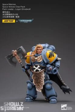 JoyToy Source 1/18 Warhammer 40K Space Wolves Claw Pack Leader-Logan Ghostwolf -Toy Store 0566556e78