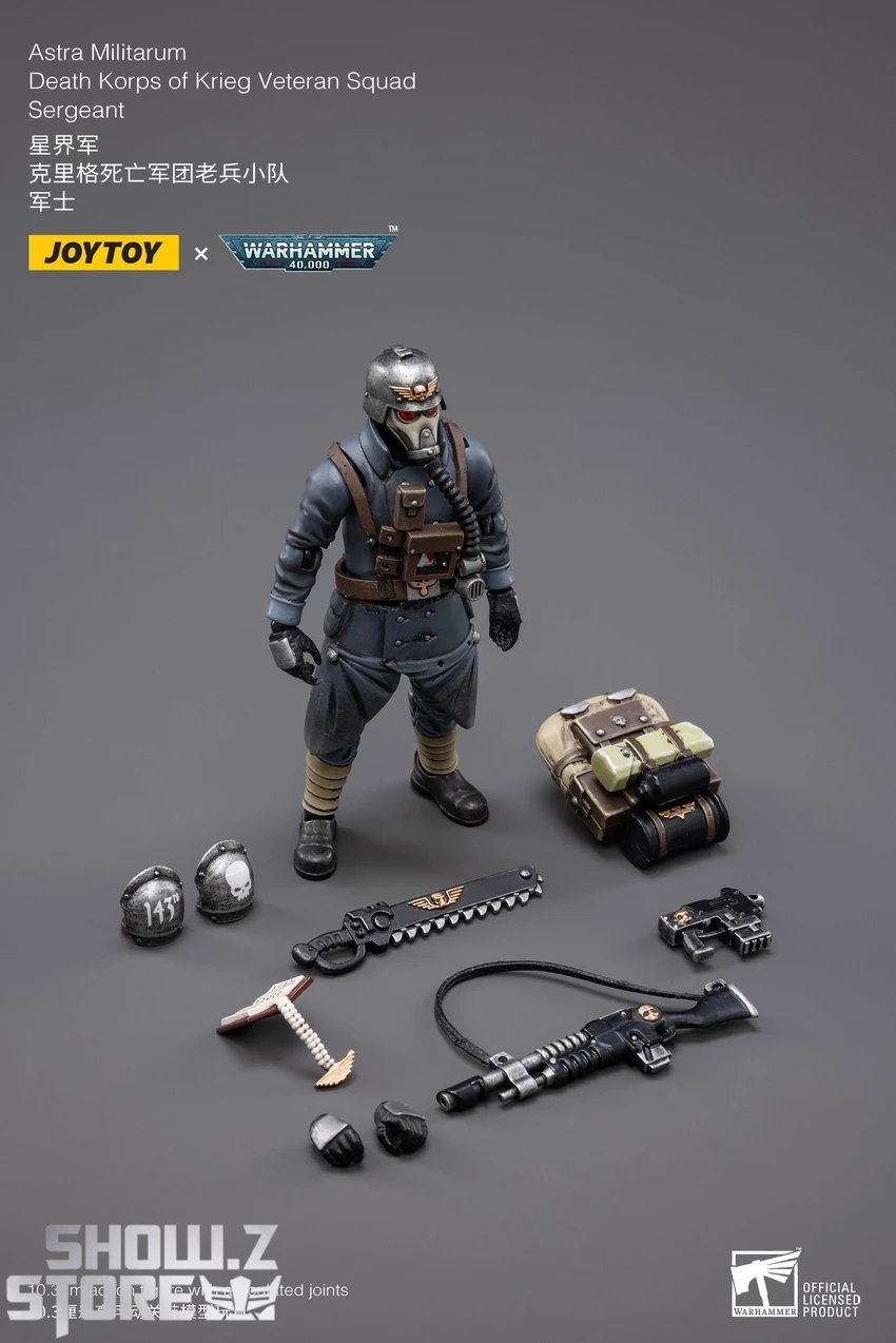 JoyToy Source 1/18 Warhammer 40K Death Korps Of Krieg Veteran Squad Sergeant 6 JoyToy Source 1/18 Warhammer 40K Death Korps Of Krieg Veteran Squad Sergeant - Image 4