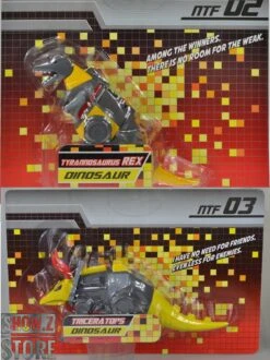 NTF NTF-02 Tyrannorsaur Grimlock & NTF-03 Triceratops Slag Set Of 2 -Toy Store 0e6a714305