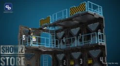 FreshRetro 1/18 1/24 SIB04 Scene In Box Fortifications-B Model Kit -Toy Store 159c8964d9