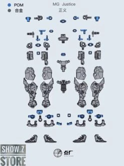 Point Factory Studio PFS02-2 Metal Parts For Bandai MG ZGMF-X09A Justice Gundam -Toy Store 16d43673e0