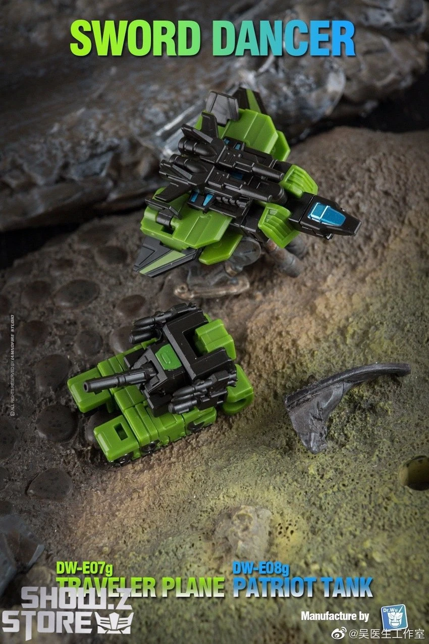 Dr.Wu Sword Dancer Slamdance DW-E07G Traveler Plane Raindance & DW-E08G Patriot Tank Grandslam Set Of 2 Green Version 11 Dr.Wu Sword Dancer Slamdance DW-E07G Traveler Plane Raindance & DW-E08G Patriot Tank Grandslam Set Of 2 Green Version - Image 9