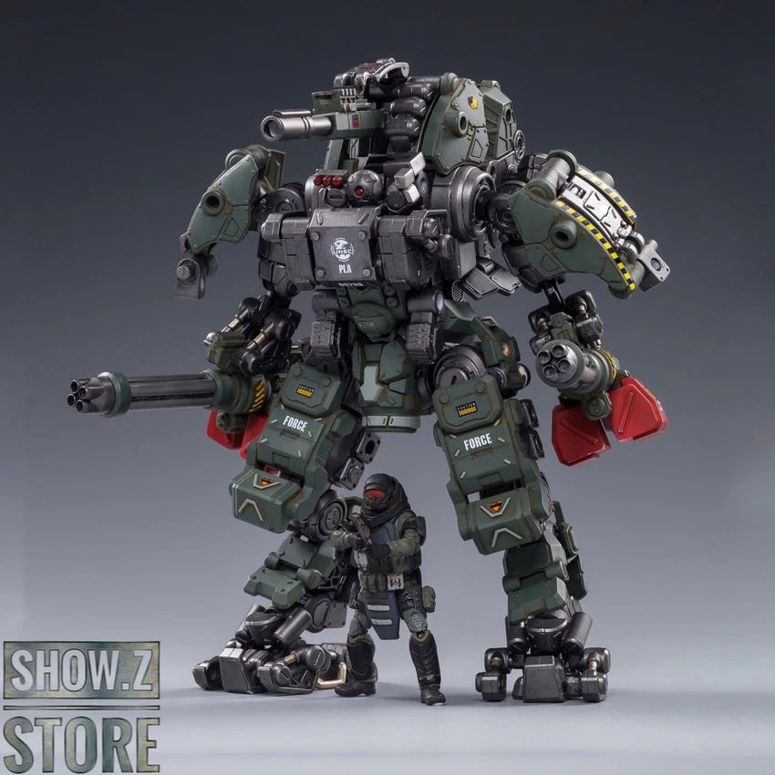 JoyToy Source 1/25 H05 Steel Bone Attack Mecha Military Green Color W/ Pilot 4 JoyToy Source 1/25 H05 Steel Bone Attack Mecha Military Green Color W/ Pilot - Image 2