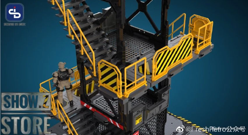 FreshRetro 1/18 1/24 SIB01 Scene In Box Watchtower Model Kit 9 FreshRetro 1/18 1/24 SIB01 Scene In Box Watchtower Model Kit - Image 7