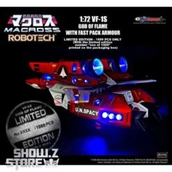 KitzConcept 1/72 Macross VF-1S God Of Flame W/ Fast Pack Armor Limited Edition -Toy Store 240a92aae8