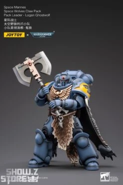 JoyToy Source 1/18 Warhammer 40K Space Wolves Claw Pack Leader-Logan Ghostwolf -Toy Store 257441543e