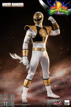 Threezero Studio 1/6 Mighty Morphin Power Rangers White Ranger -Toy Store 2ba4c476fb