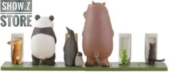 Kaiyodo MiniQ Sato Kunio's Animal Bathroom In Groups 2 Set Of 8 -Toy Store 2c26661413