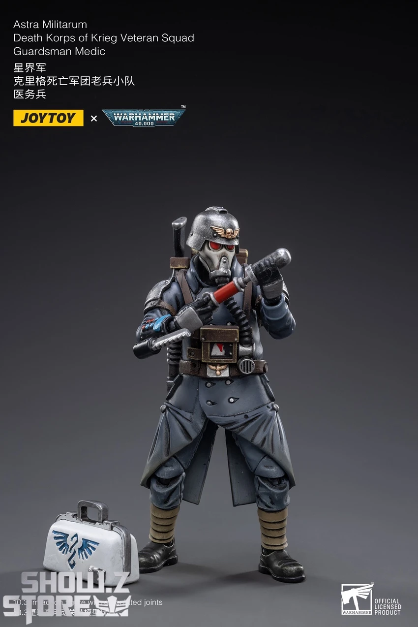 JoyToy Source 1/18 Warhammer 40K Death Korps Of Krieg Veteran Squad Guardsman Medic 7 JoyToy Source 1/18 Warhammer 40K Death Korps Of Krieg Veteran Squad Guardsman Medic - Image 5