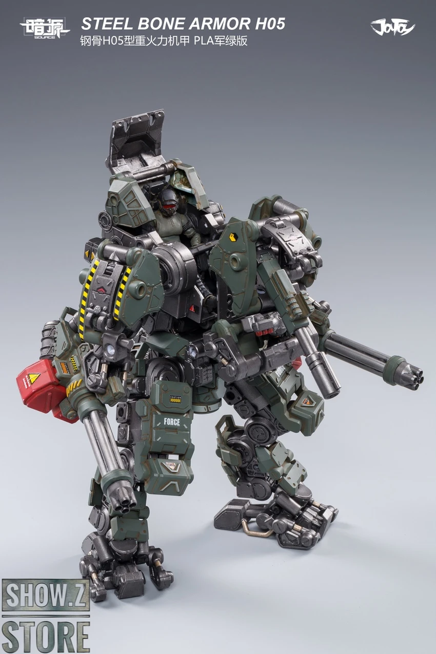 JoyToy Source 1/25 H05 Steel Bone Attack Mecha Military Green Color W/ Pilot 12 JoyToy Source 1/25 H05 Steel Bone Attack Mecha Military Green Color W/ Pilot - Image 10