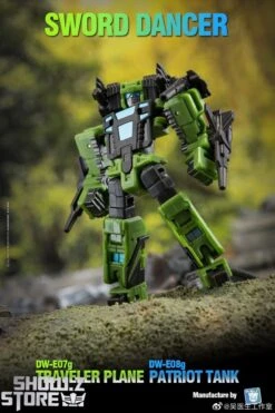 Dr.Wu Sword Dancer Slamdance DW-E07G Traveler Plane Raindance & DW-E08G Patriot Tank Grandslam Set Of 2 Green Version 15 Dr.Wu Sword Dancer Slamdance DW-E07G Traveler Plane Raindance & DW-E08G Patriot Tank Grandslam Set Of 2 Green Version -Toy Store 3bb1707baf