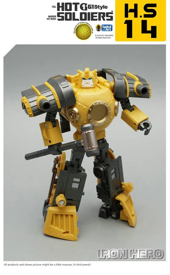 Mech Planet Hot Soldiers HS14 Iron Hero Bumblebee Hearts Of Steel 7 Mech Planet Hot Soldiers HS14 Iron Hero Bumblebee Hearts Of Steel - Image 5