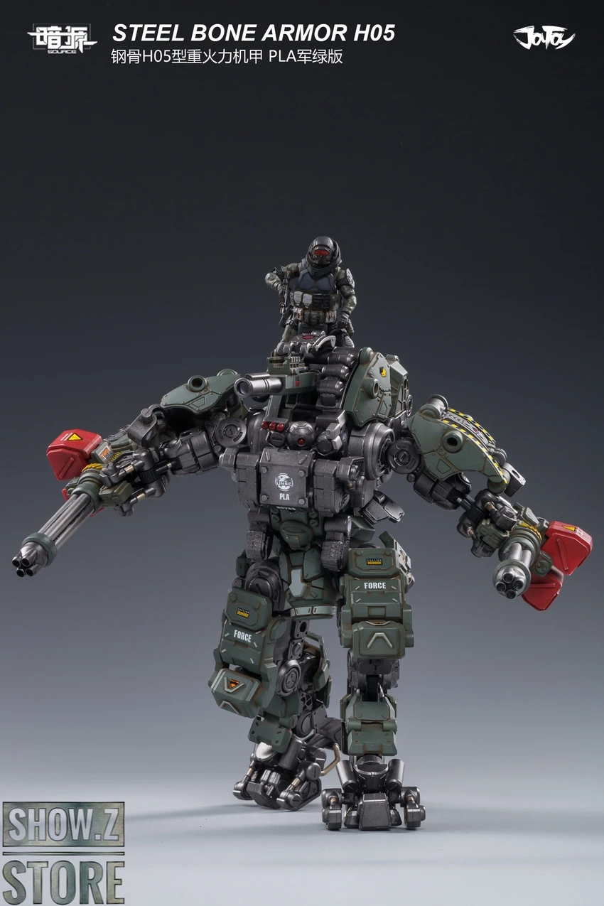 JoyToy Source 1/25 H05 Steel Bone Attack Mecha Military Green Color W/ Pilot 10 JoyToy Source 1/25 H05 Steel Bone Attack Mecha Military Green Color W/ Pilot - Image 8