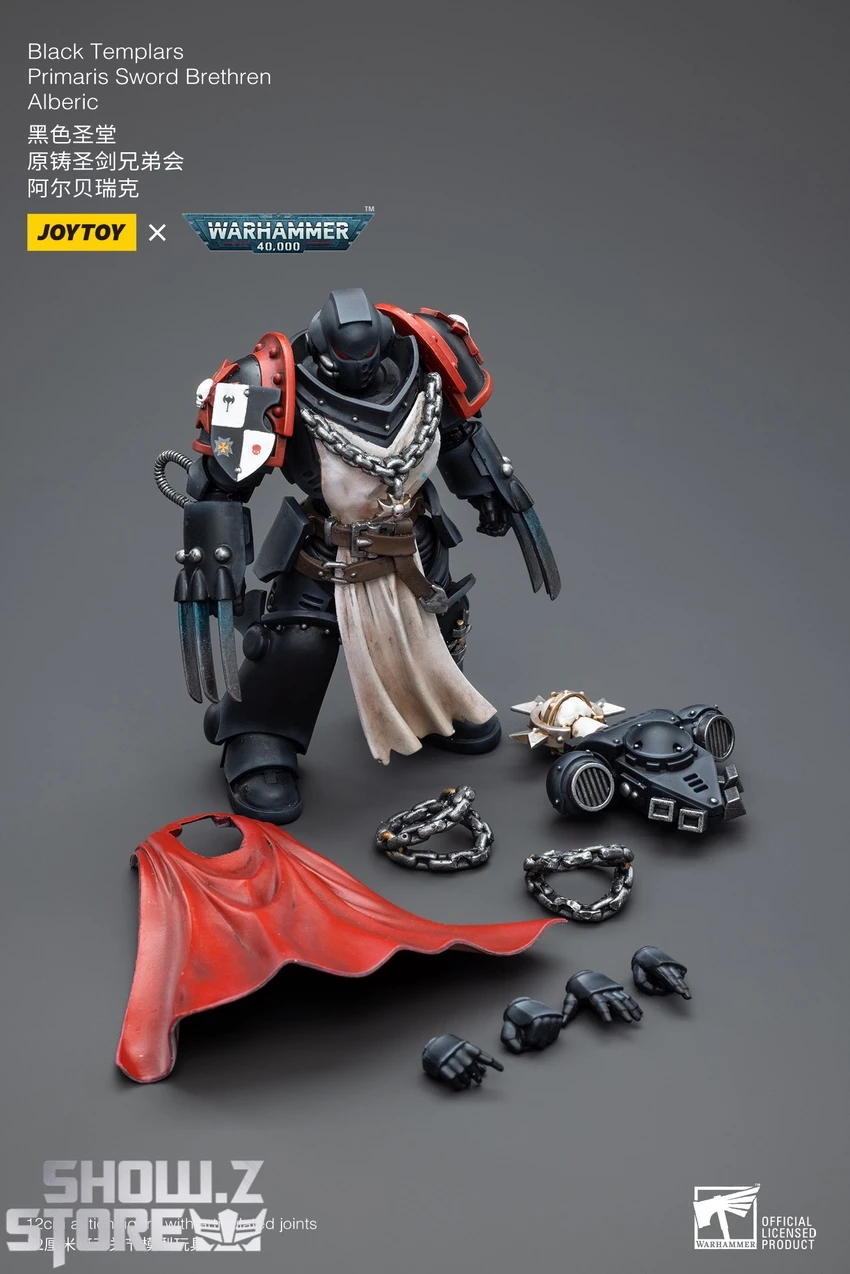 JoyToy Source 1/18 Warhammer 40K Black Templars Primaris Sword Brethren Alberic 11 JoyToy Source 1/18 Warhammer 40K Black Templars Primaris Sword Brethren Alberic - Image 9