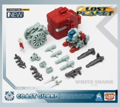 MechFansToys Lost Planet Coast Guard CG01 White Shark & CG02 Red Dragon -Toy Store 59d1e6c457