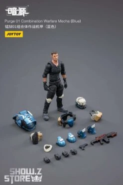 JoyToy Source 1/25 Purge 01 Combination Warfare Mecha Blue Version W/ Pilot -Toy Store 5abfe81dde