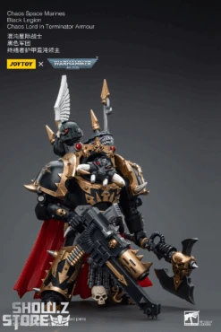 JoyToy Source 1/18 Warhammer 40K Chaos Space Marines Black Legion Chaos Lord In Terminator Armour -Toy Store 6137ce56ee