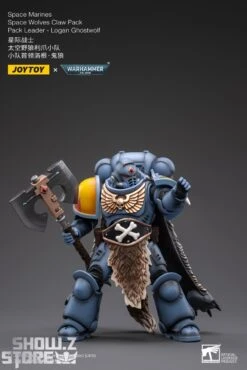 JoyToy Source 1/18 Warhammer 40K Space Wolves Claw Pack Leader-Logan Ghostwolf -Toy Store 71403271b7