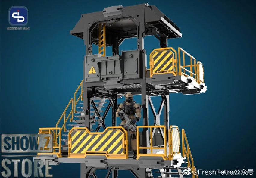 FreshRetro 1/18 1/24 SIB01 Scene In Box Watchtower Model Kit 5 FreshRetro 1/18 1/24 SIB01 Scene In Box Watchtower Model Kit - Image 3