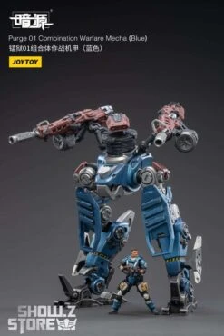 JoyToy Source 1/25 Purge 01 Combination Warfare Mecha Blue Version W/ Pilot -Toy Store 7f6e08ea53