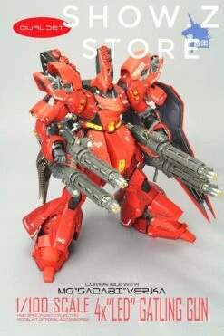 Zhile ZL MG 1/100 4X Sazabi MSN-04 Gatling Gun Add On Kit W/ LED 17 Zhile ZL MG 1/100 4X Sazabi MSN-04 Gatling Gun Add On Kit W/ LED -Toy Store 8185644d14