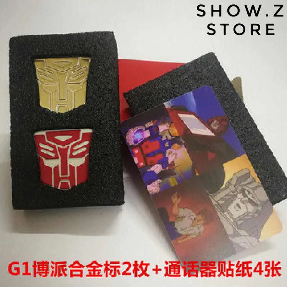 Lewin Autobot Metal Insignia & Communicator Stickers For Lewin Resources Lewin-01 Optimus Prime 4 Lewin Autobot Metal Insignia & Communicator Stickers For Lewin Resources Lewin-01 Optimus Prime - Image 2