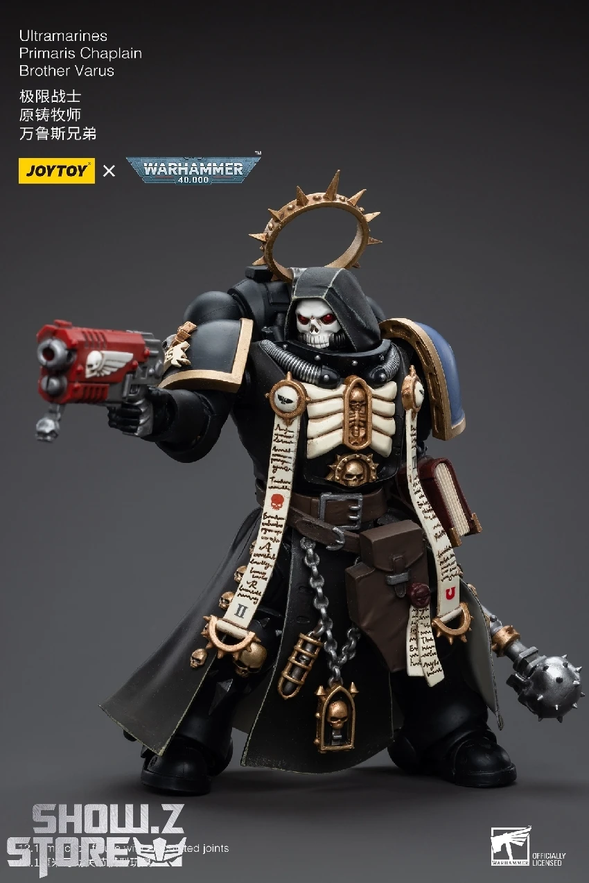 JoyToy Source 1/18 Warhammer 40K Ultramarines Primaris Chaplain Brother Varu 9 JoyToy Source 1/18 Warhammer 40K Ultramarines Primaris Chaplain Brother Varu - Image 7
