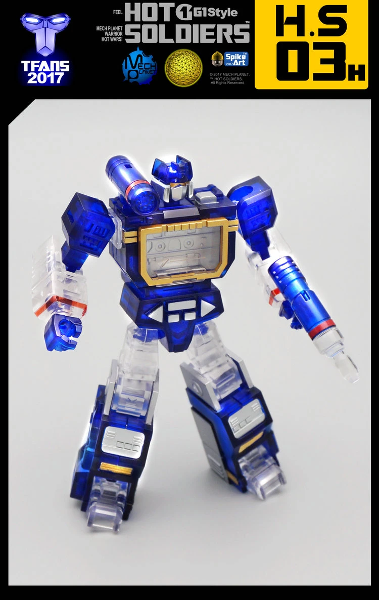 Mech Planet Hot Soldiers HS03H Mini Soundwave Clear Version 6 Mech Planet Hot Soldiers HS03H Mini Soundwave Clear Version - Image 4