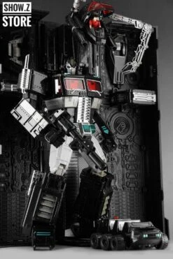 4th Party MP-10B Optimus Prime Black Version Figure & Trailer  -Toy Store b6c764ca67