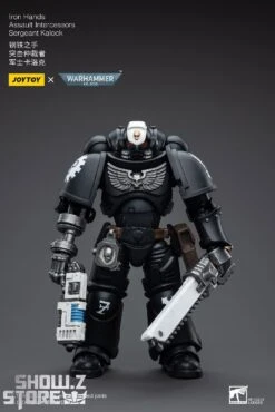 JoyToy Source 1/18 Warhammer 40K Iron Hands Intercessors Sergeant Kalock 18 JoyToy Source 1/18 Warhammer 40K Iron Hands Intercessors Sergeant Kalock -Toy Store b944807324