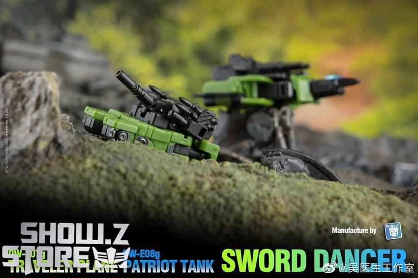 Dr.Wu Sword Dancer Slamdance DW-E07G Traveler Plane Raindance & DW-E08G Patriot Tank Grandslam Set Of 2 Green Version 9 Dr.Wu Sword Dancer Slamdance DW-E07G Traveler Plane Raindance & DW-E08G Patriot Tank Grandslam Set Of 2 Green Version - Image 7
