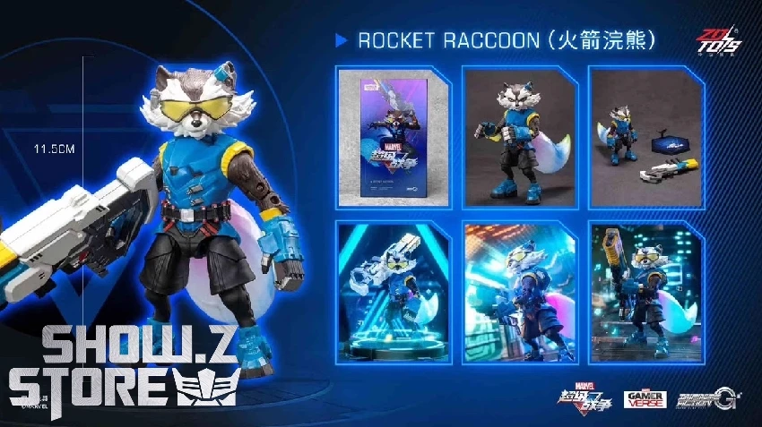 ZT Toys Marvel Super War 1/10 1917-05 Rocket Raccoon 4 ZT Toys Marvel Super War 1/10 1917-05 Rocket Raccoon - Image 2