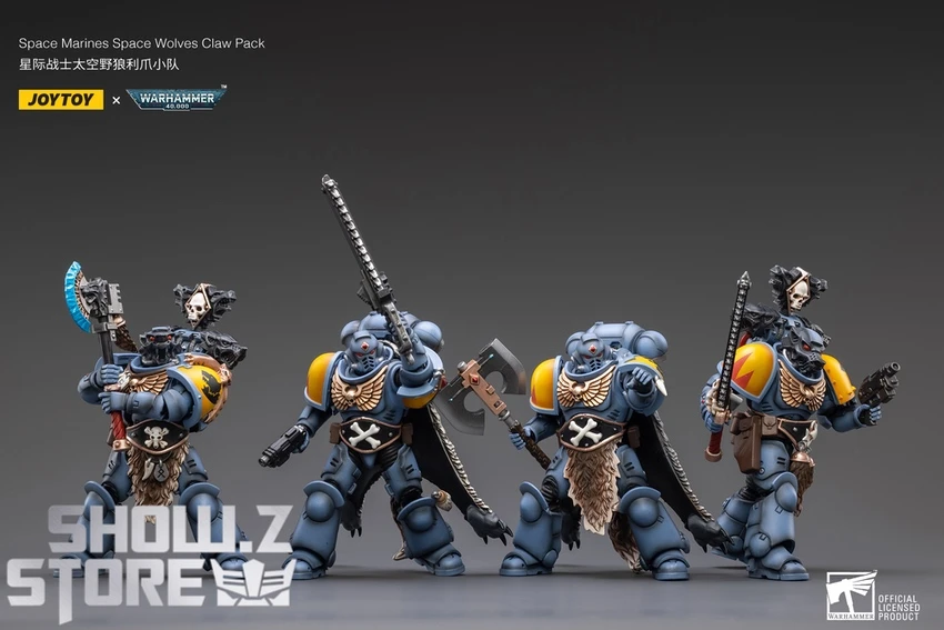 JoyToy Source 1/18 Warhammer 40K Space Wolves Claw Pack Set Of 4 9 JoyToy Source 1/18 Warhammer 40K Space Wolves Claw Pack Set Of 4 - Image 7