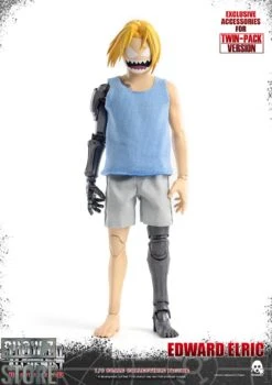 ThreeZero Toys 1/6 Fullmetal Alchemist: Brotherhood Edward & Alphonse Elric Twin-Pack -Toy Store bec9abc87c