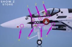 Valkyrie Factory VF 1/60 VF-1S VF1S Strike Valkyrie Macross Hikaru Ichijo Style W/ Super Space Part Upgrade Kit -Toy Store c73bd1df2d