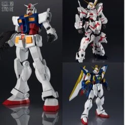 Bandai Spirits Gundam Universe GU GU-01 GU01 RX-78-2 Gundam GU-02 GU02 Wing Gundam GU-03 GU03 Unicorn Gundam Set Of 3