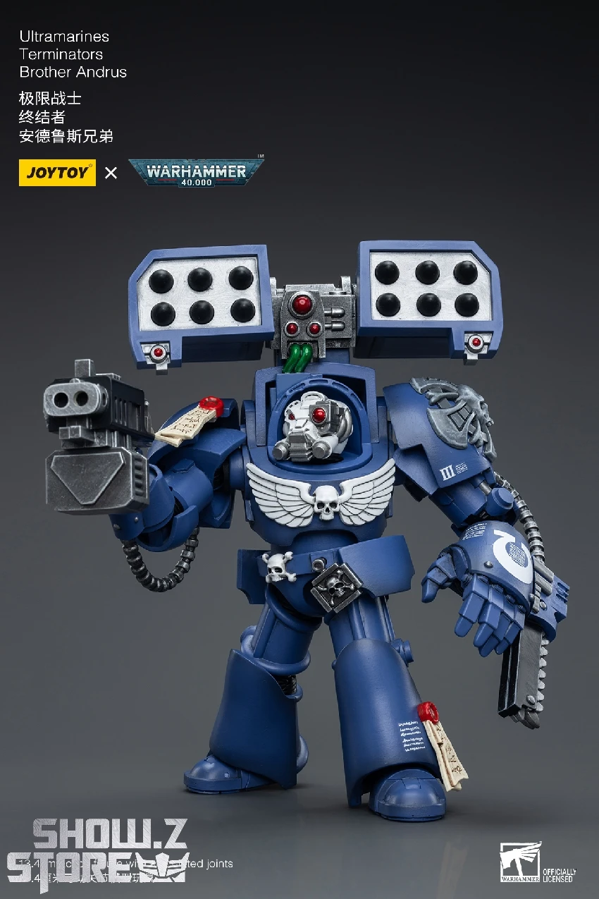 JoyToy Source 1/18 Warhammer 40K Ultramarines Terminators Brother Andrus 8 JoyToy Source 1/18 Warhammer 40K Ultramarines Terminators Brother Andrus - Image 6