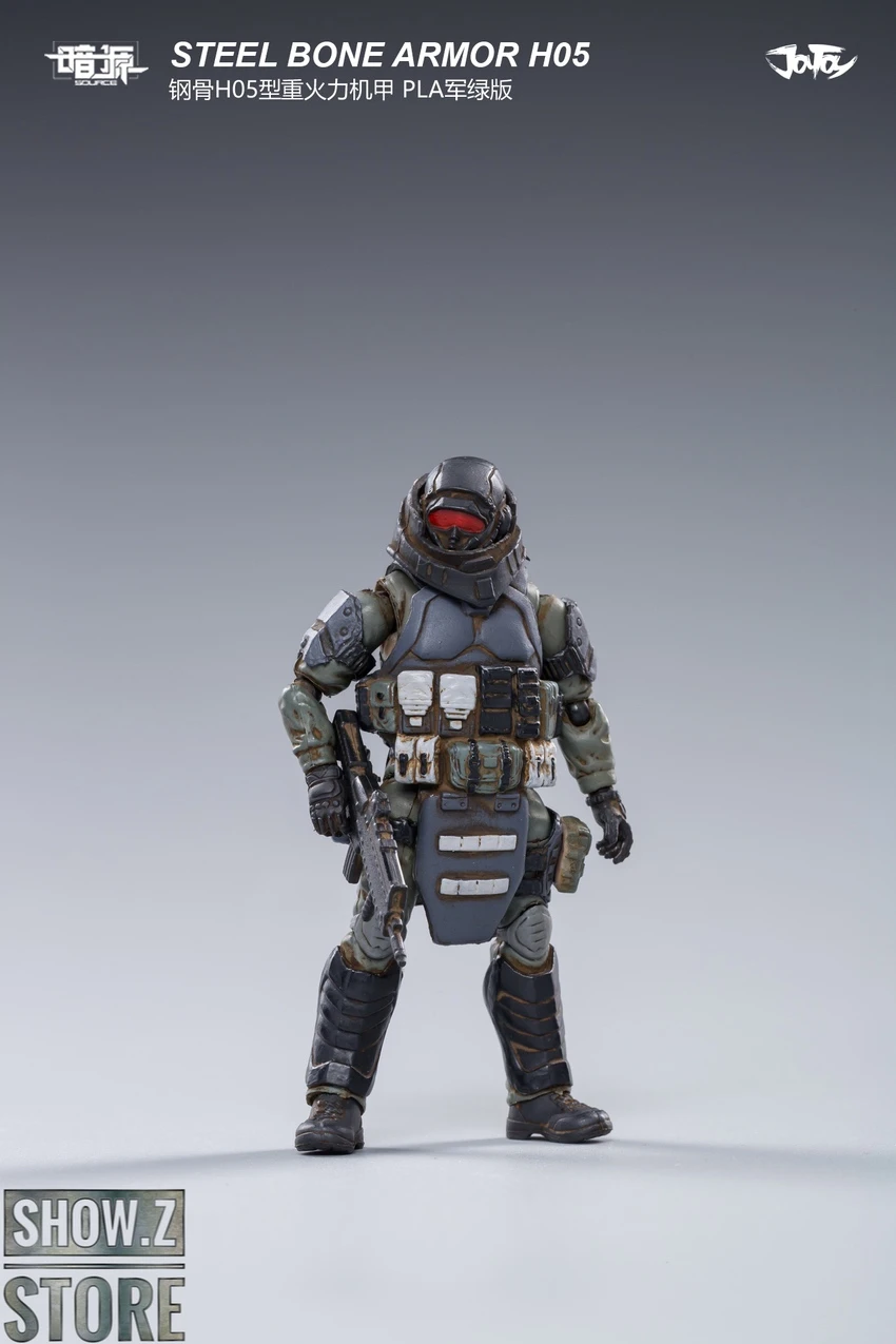 JoyToy Source 1/25 H05 Steel Bone Attack Mecha Military Green Color W/ Pilot 14 JoyToy Source 1/25 H05 Steel Bone Attack Mecha Military Green Color W/ Pilot - Image 12