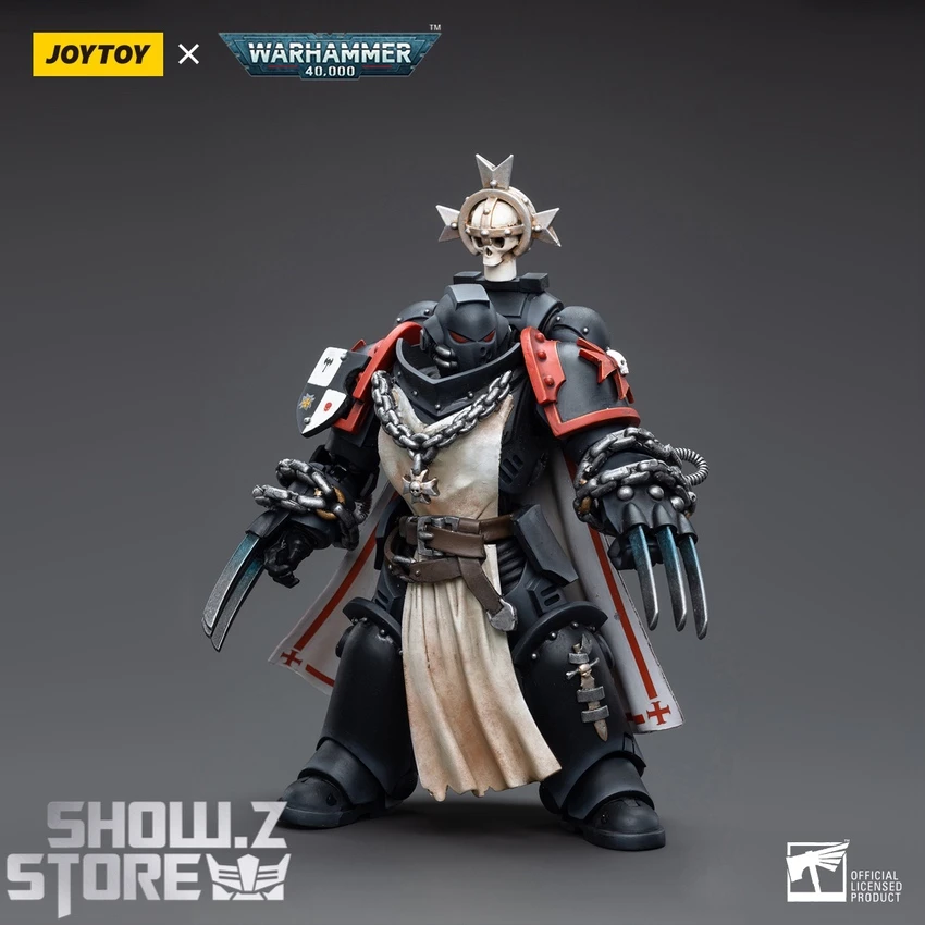 JoyToy Source 1/18 Warhammer 40K Black Templars Primaris Sword Brethren Alberic 4 JoyToy Source 1/18 Warhammer 40K Black Templars Primaris Sword Brethren Alberic - Image 2