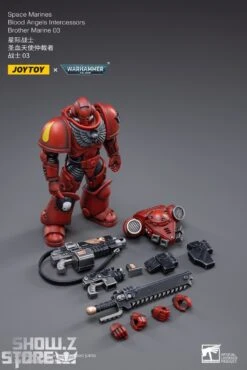 JoyToy Source 1/18 Warhammer 40K Blood Angels Intercessors Brother Marine 03 11 JoyToy Source 1/18 Warhammer 40K Blood Angels Intercessors Brother Marine 03 -Toy Store f2bbb3d3f7