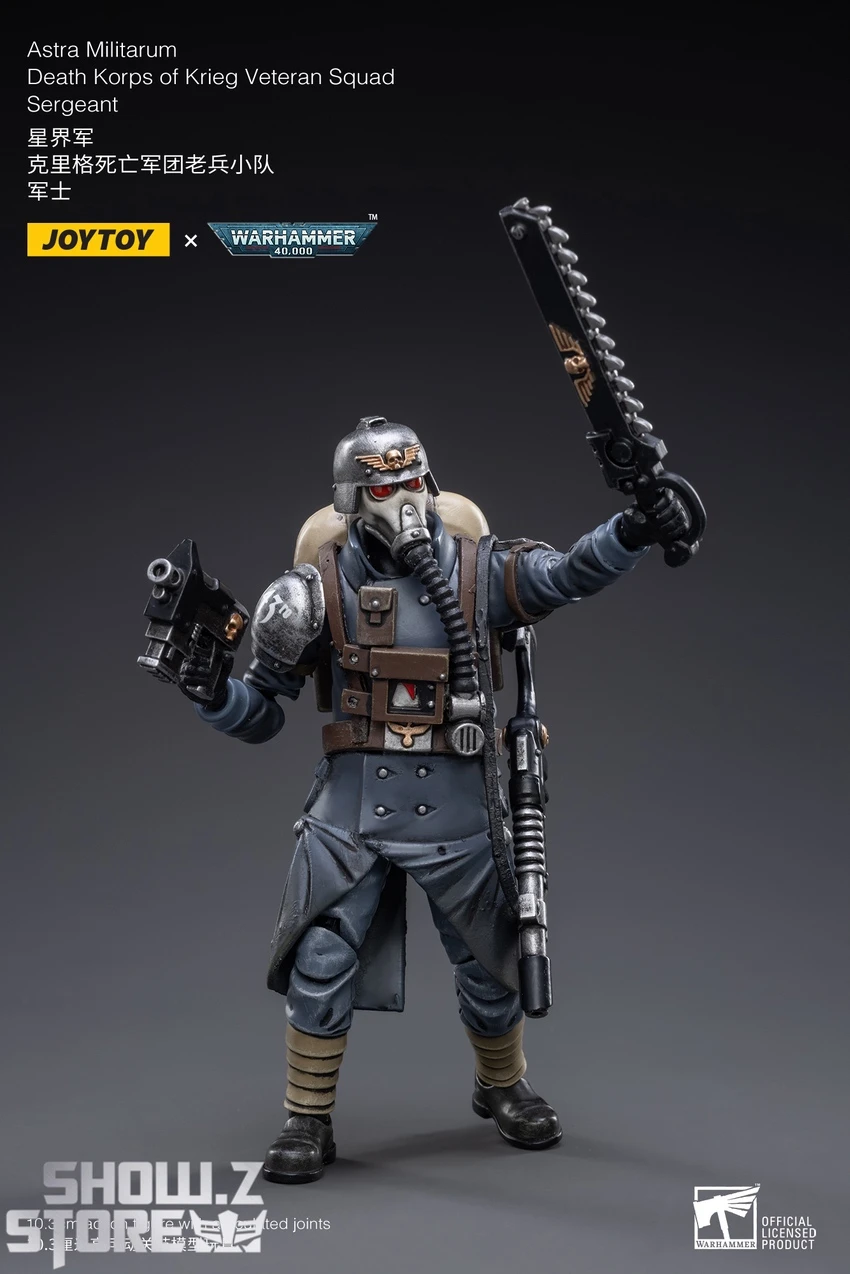 JoyToy Source 1/18 Warhammer 40K Death Korps Of Krieg Veteran Squad Sergeant 5 JoyToy Source 1/18 Warhammer 40K Death Korps Of Krieg Veteran Squad Sergeant - Image 3